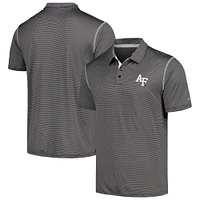 Men's Colosseum Black Air Force Falcons Cameron Polo