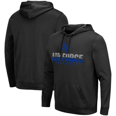 Men's Colosseum Black Air Force Falcons Lantern Pullover Hoodie