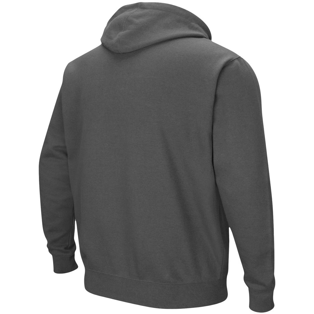 Men's Colosseum Charcoal Air Force Falcons Arch & Logo 3.0 Pullover Hoodie