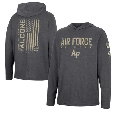 Air Force Falcons Colosseum OHT Military Appreciation Digi Camo Raglan Long  Sleeve T-Shirt - Charcoal/Camo