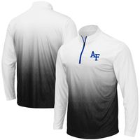 Men's Colosseum Gray Air Force Falcons Magic Team Logo Quarter-Zip Jacket