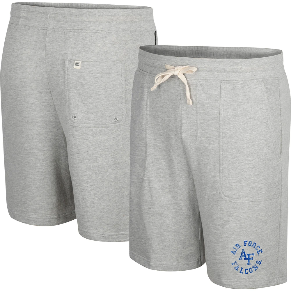 Colosseum Heather Grey Air Force Falcons Love To Hear This Terry Short pour homme