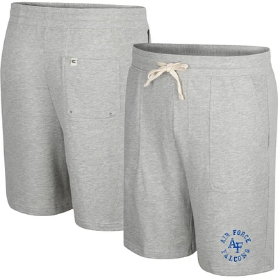 Colosseum Heather Grey Air Force Falcons Love To Hear This Terry Short pour homme