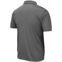 Men's Colosseum Heathered Charcoal Air Force Falcons Smithers Polo