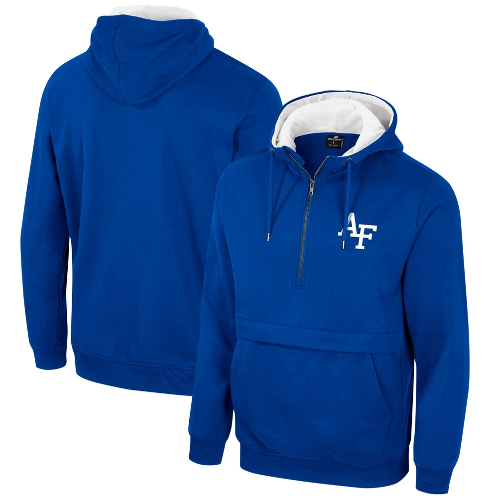 Sweat à capuche demi-zippé Colosseum Royal Air Force Falcons pour hommes