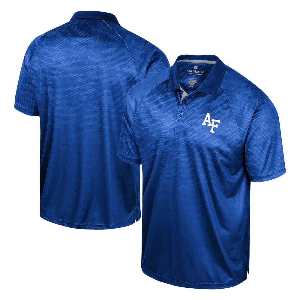 Polo à manches raglan en nid d'abeille Colosseum Royal Air Force Falcons pour homme