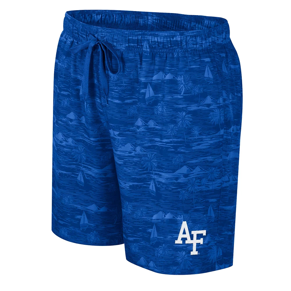 Men's Colosseum Royal Air Force Falcons Ozark Swim Shorts