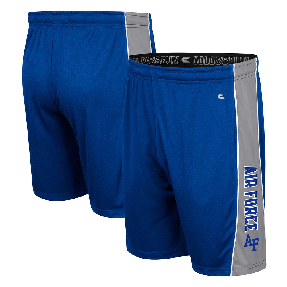 Men's Colosseum Royal Air Force Falcons Panel Shorts