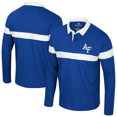 Polo à manches longues pour homme Colosseum Royal Air Force Falcons Too Cool For School