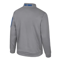 Veste polaire à quart de zip Air Force Falcons Mainframe pour homme Colosseum Silver