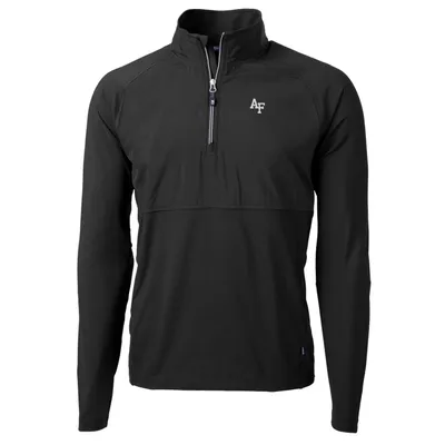 Air Force Falcons Cutter & Buck Adapt Eco Knit Hybrid Recycled Quarter-Zip Pullover Top