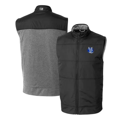 Air Force Falcons Cutter & Buck Vault Stealth Hybrid Quilted Full-Zip Windbreaker Vest