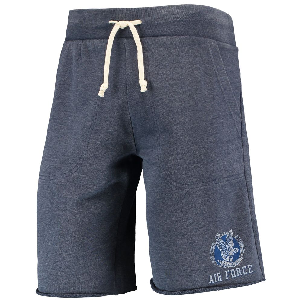 Men's Heathered Navy Alternative Apparel Air Force Falcons Victory Lounge Shorts