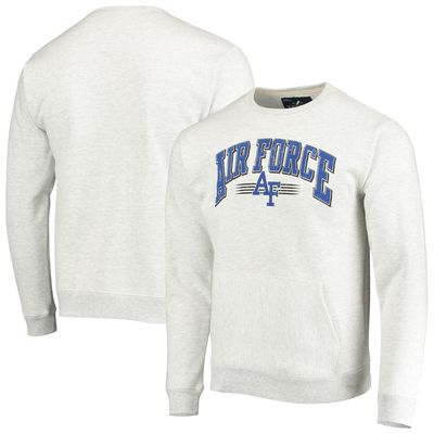 Men's League Collegiate Wear Heathered Gray Air Force Falcons Upperclassman Pocket Pullover Sweatshirt