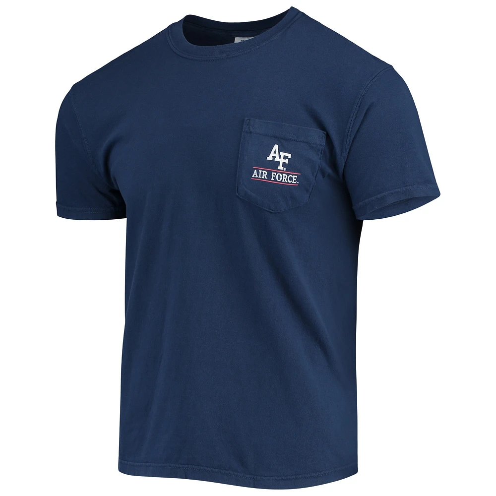 Men's Navy Air Force Falcons Campus Americana T-Shirt