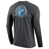 T-shirt à manches longues Nike Anthracite Air Force Falcons Special Operations Command pour homme