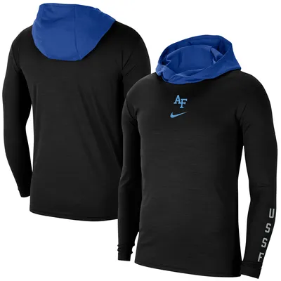 Air Force Falcons Nike Space Rivalry Long Sleeve Hoodie T-Shirt - Black
