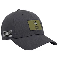 Men's Nike Charcoal Air Force Falcons Rivalry Shield Club Adjustable Hat