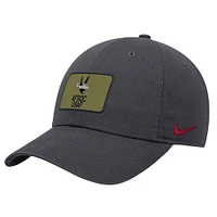 Men's Nike Charcoal Air Force Falcons Rivalry Shield Club Adjustable Hat