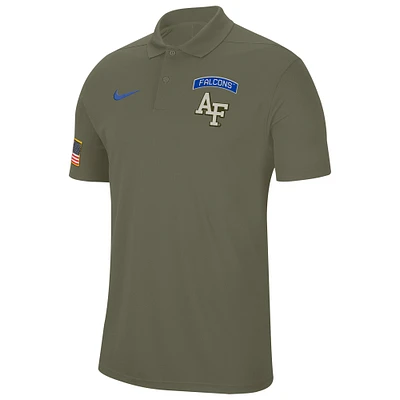 Men's Nike  Olive Air Force Falcons Military Appreciation Tour Performance Polo