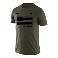 T-shirt Nike Olive Air Force Falcons Rivalry Flag Legend Performance pour homme