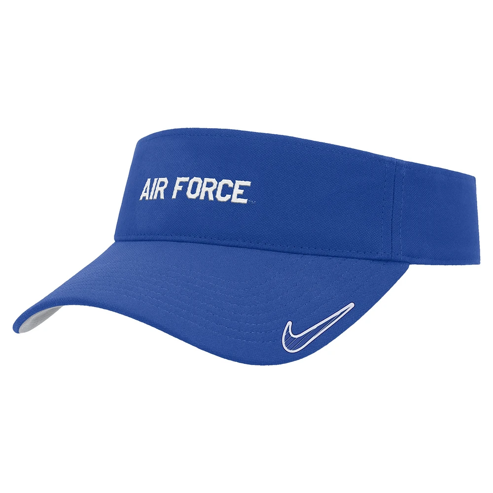 Visière réglable Nike Royal Air Force Falcons 2024 Sideline Ace Performance pour homme