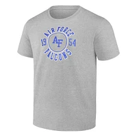 Men's Profile Gray Air Force Falcons Big & Tall Circle Logo T-Shirt