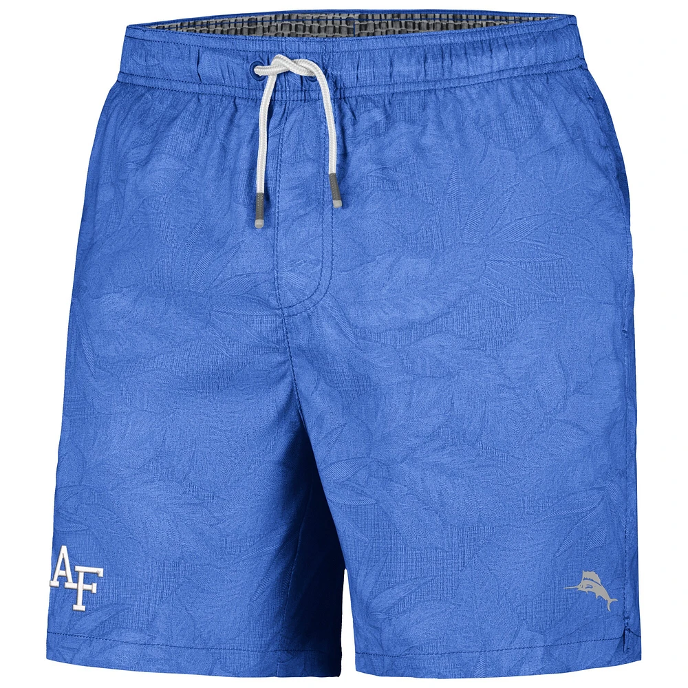 Men's Tommy Bahama Royal Air Force Falcons Naples Layered Leaves Swim Trunks