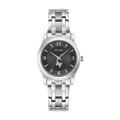 Air Force Falcons Bulova Women's Stainless Steel Corporate Collection Watch - Black