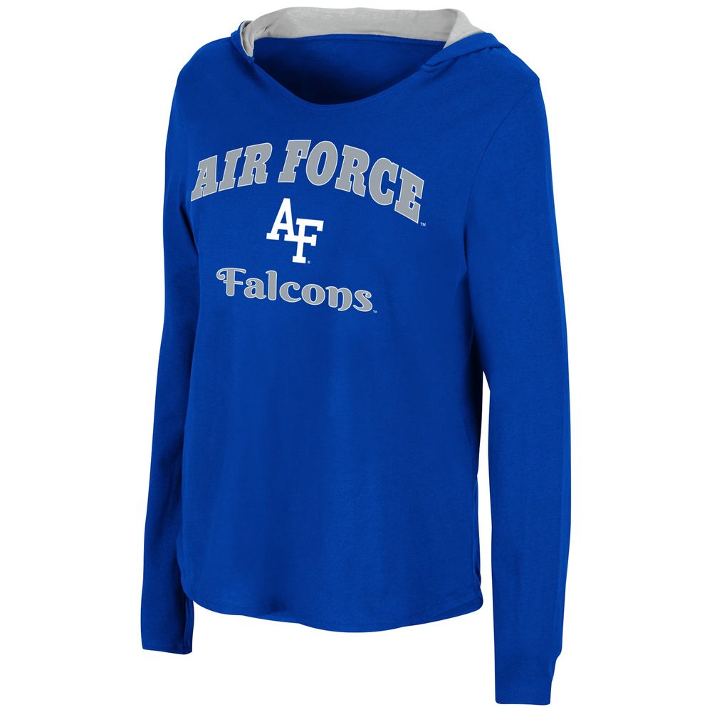 Women's Colosseum Royal Air Force Falcons Catalina Hoodie Long Sleeve T-Shirt