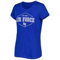 Women's Concepts Sport Royal/Black Air Force Falcons Badge T-Shirt & Flannel Pants Sleep Set