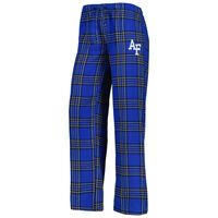 Women's Concepts Sport Royal/Black Air Force Falcons Badge T-Shirt & Flannel Pants Sleep Set