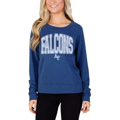 Air Force Falcons Concepts Sport Women's Mainstream Terry Long Sleeve T-Shirt - Royal