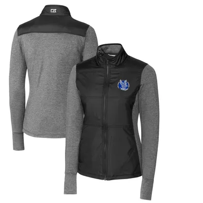 Air Force Falcons Cutter & Buck Women's Vault Stealth Hybrid Quilted Full-Zip Jacket