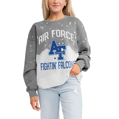 Air Force Falcons Gameday Couture Women's Twice As Nice Faded Crewneck Sweatshirt - Gray