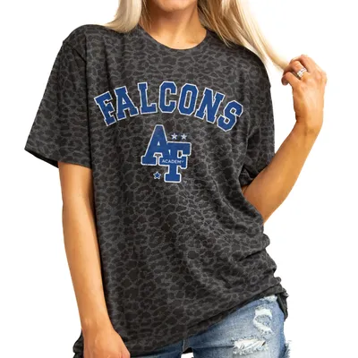 Women's Gameday Couture Gray Air Force Falcons Here to Play Oversized T-Shirt Size: Extra Large