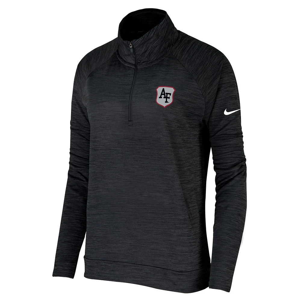 Women's Nike Black Air Force Falcons Special Operations Command Quarter-Zip Pullover Top