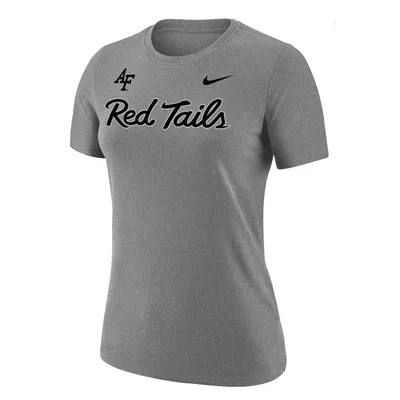 Air Force Falcons Nike Women's Red Tails T-Shirt - Heather Gray