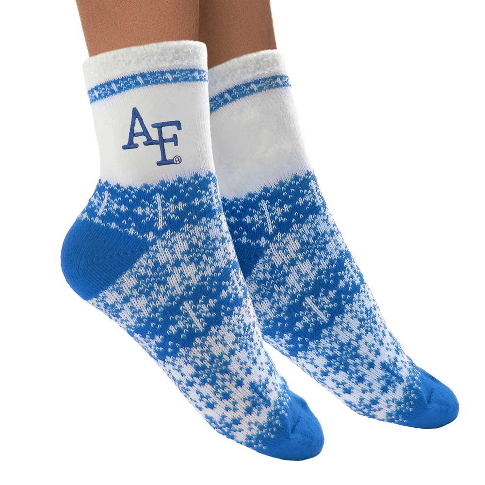 Chaussettes ZooZatz Air Force Falcons Fuzzy Holiday Crew pour femmes