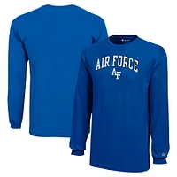 Champion de la jeunesse Royal Air Force Falcons Arch Over Logo T-shirt à manches longues