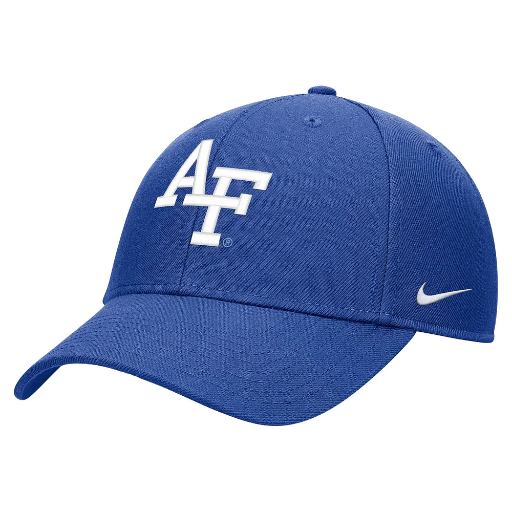 Youth Nike Royal Air Force Falcons 2024 Sideline Club Adjustable Hat