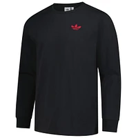 Men's adidas Black Ajax Culturewear Graphic Long Sleeve T-Shirt