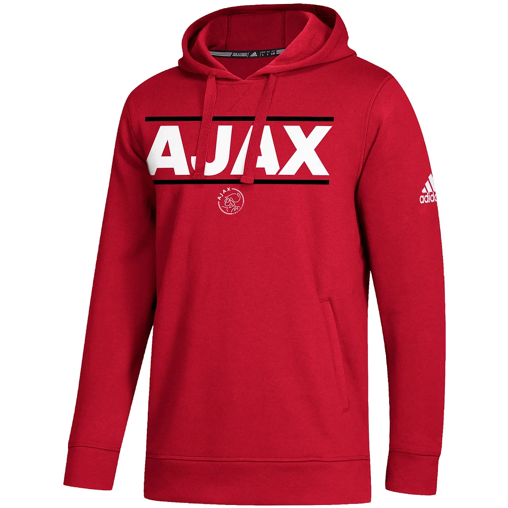 Sweat à capuche adidas Ajax Lockup rouge pour homme