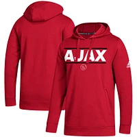 Sweat à capuche adidas Ajax Lockup rouge pour homme