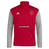 Men's adidas Red Ajax Team Crest Pullover Hoodie