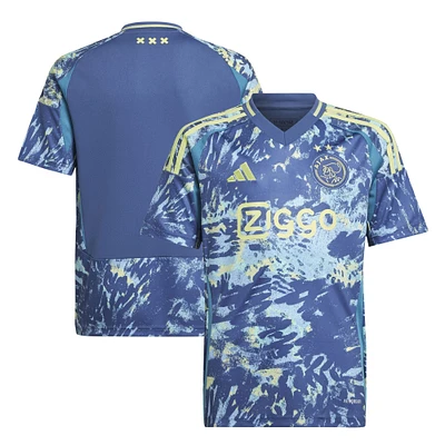 Maillot adidas bleu Ajax 2024/25 extérieur réplique pour enfant