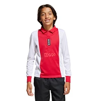 Youth adidas Originals White Ajax 125th Anniversary Replica Long Sleeve Jersey