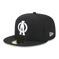 Casquette ajustée 59FIFTY Akron RubberDucks noire New Era pour homme