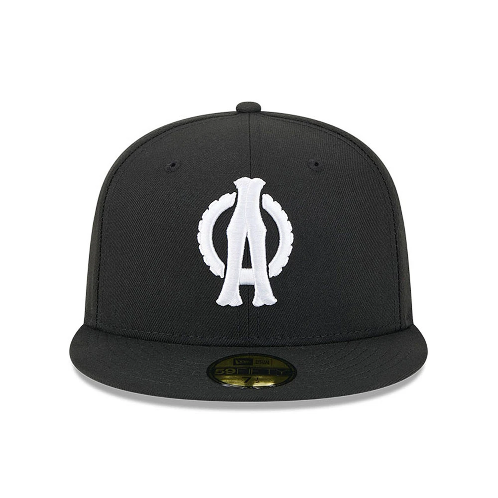 Casquette ajustée 59FIFTY Akron RubberDucks noire New Era pour homme