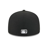 Casquette ajustée 59FIFTY Akron RubberDucks noire New Era pour homme
